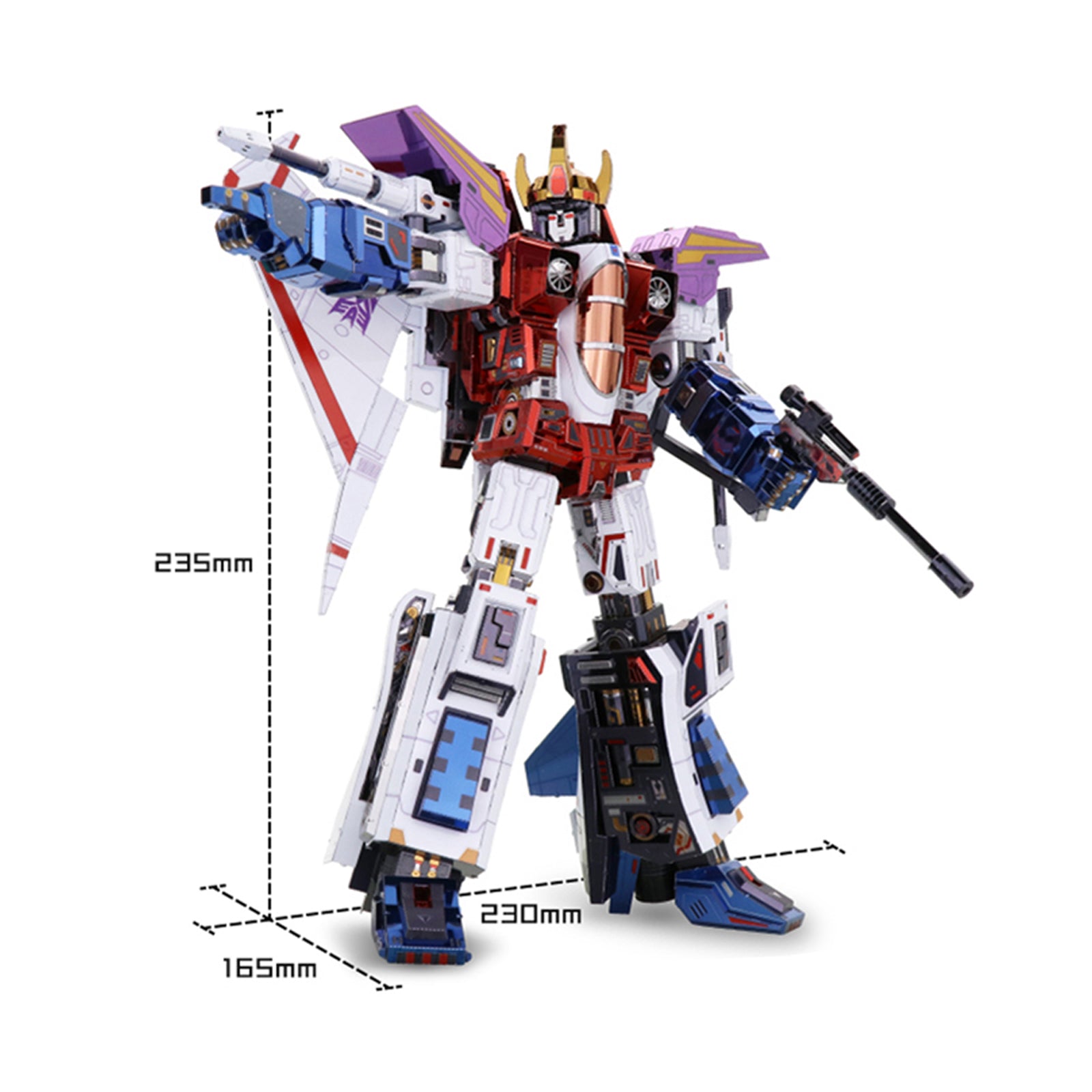Transformers: Generation 1 - 23.5cm Starscream 3D Metal Puzzle Model Kit