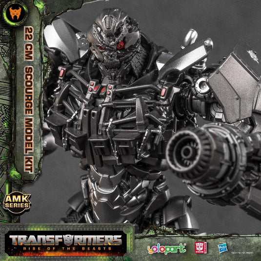 Hasbro & Yolopark Transformers: Rise of The Beasts Scourge /ramhorn  /cheetor Amk Series Model Kit 20Cm