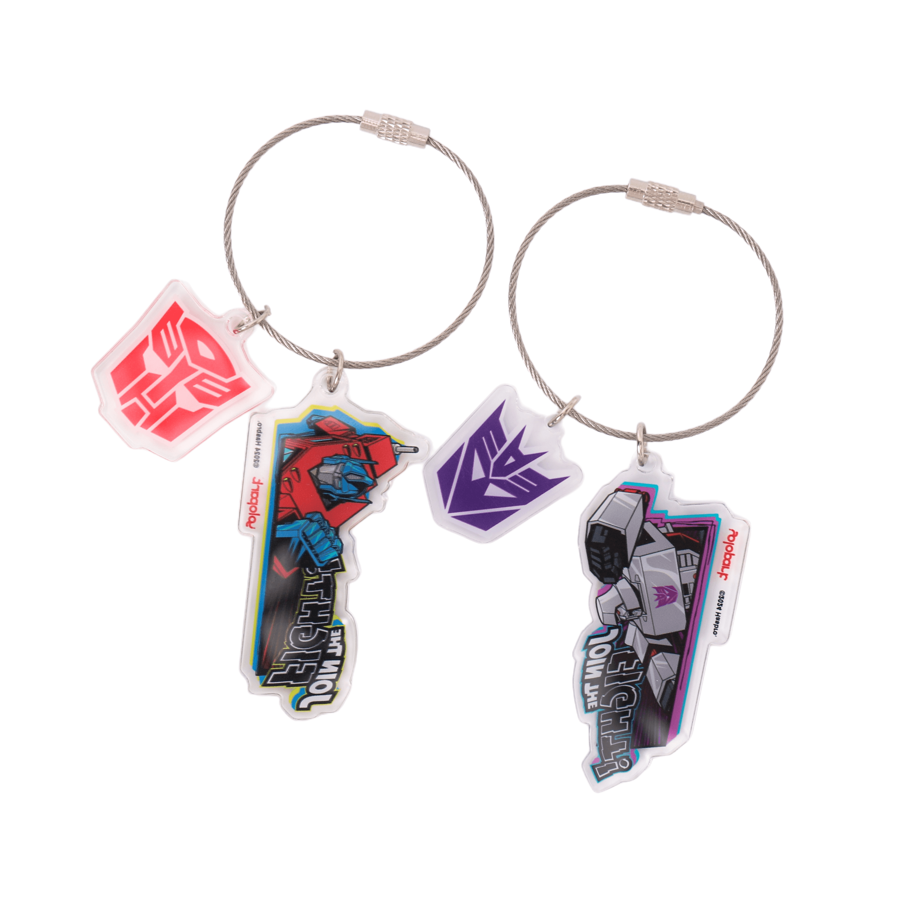 Transformers G1 Acrylic Keychain - Optimus Prime & Megatron