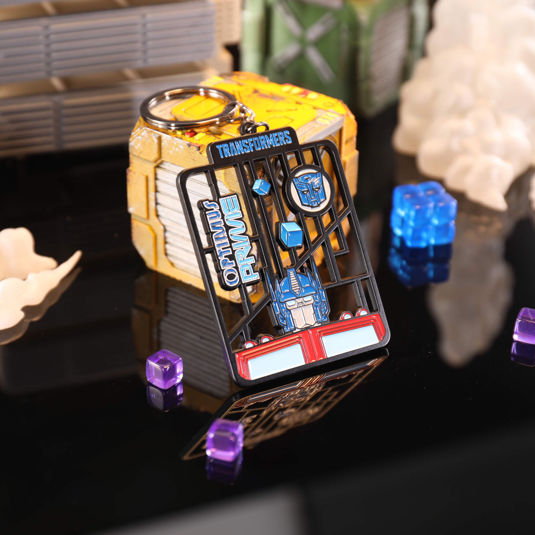 Transformers G1 Optimus Prime and Megatron Metal Keychain