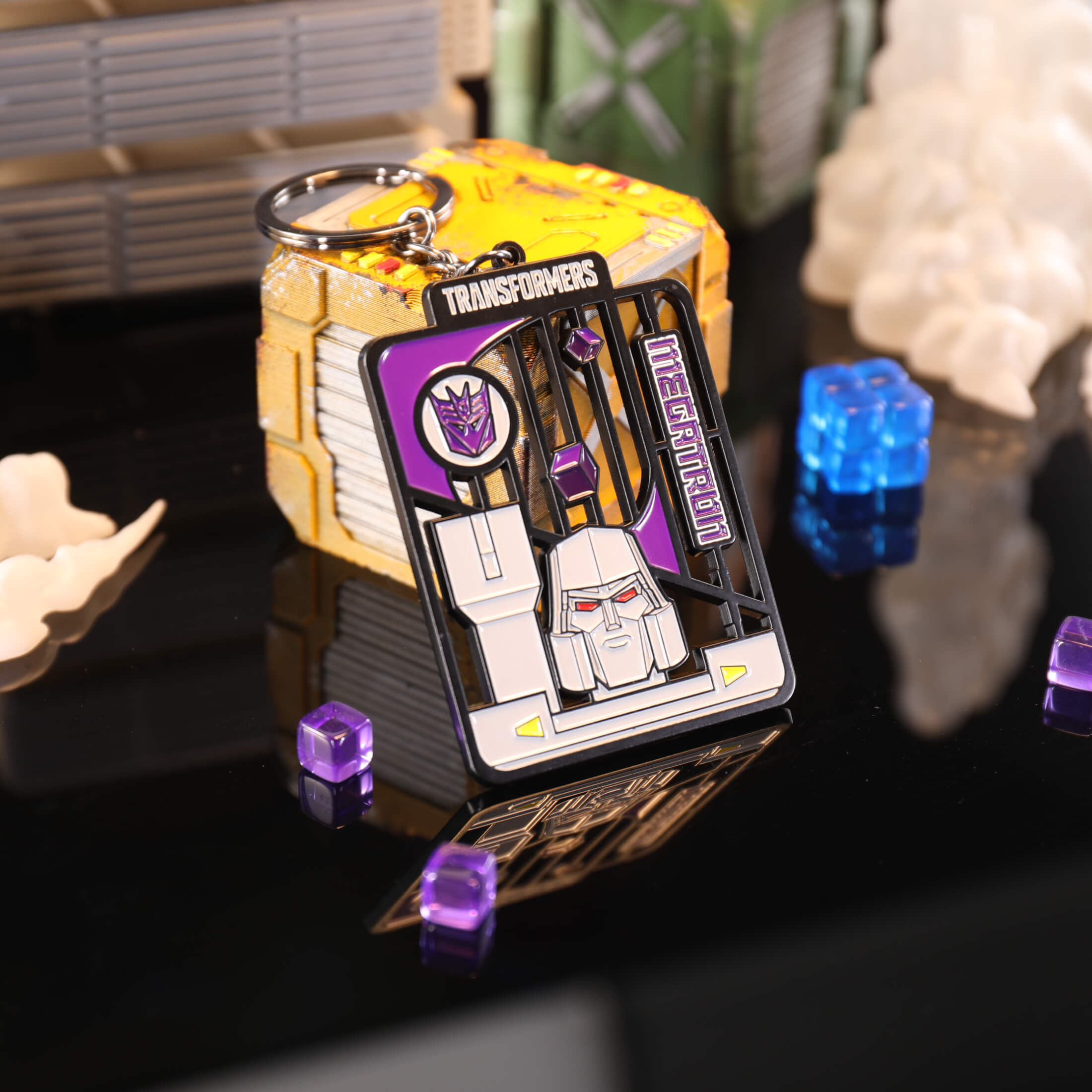 Transformers G1 Optimus Prime and Megatron Metal Keychain