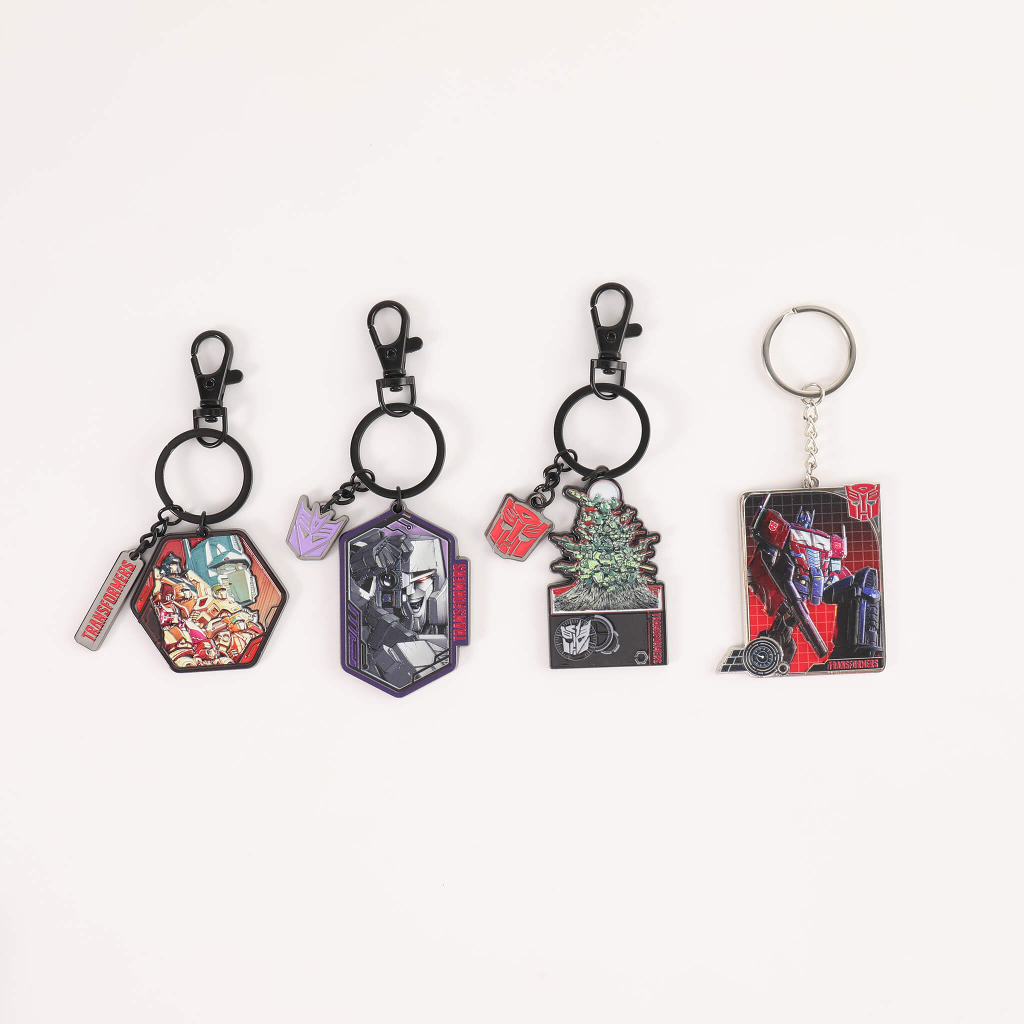 Transformers Metal Keychain - The Wreckers, Optimus Prime & Megatron