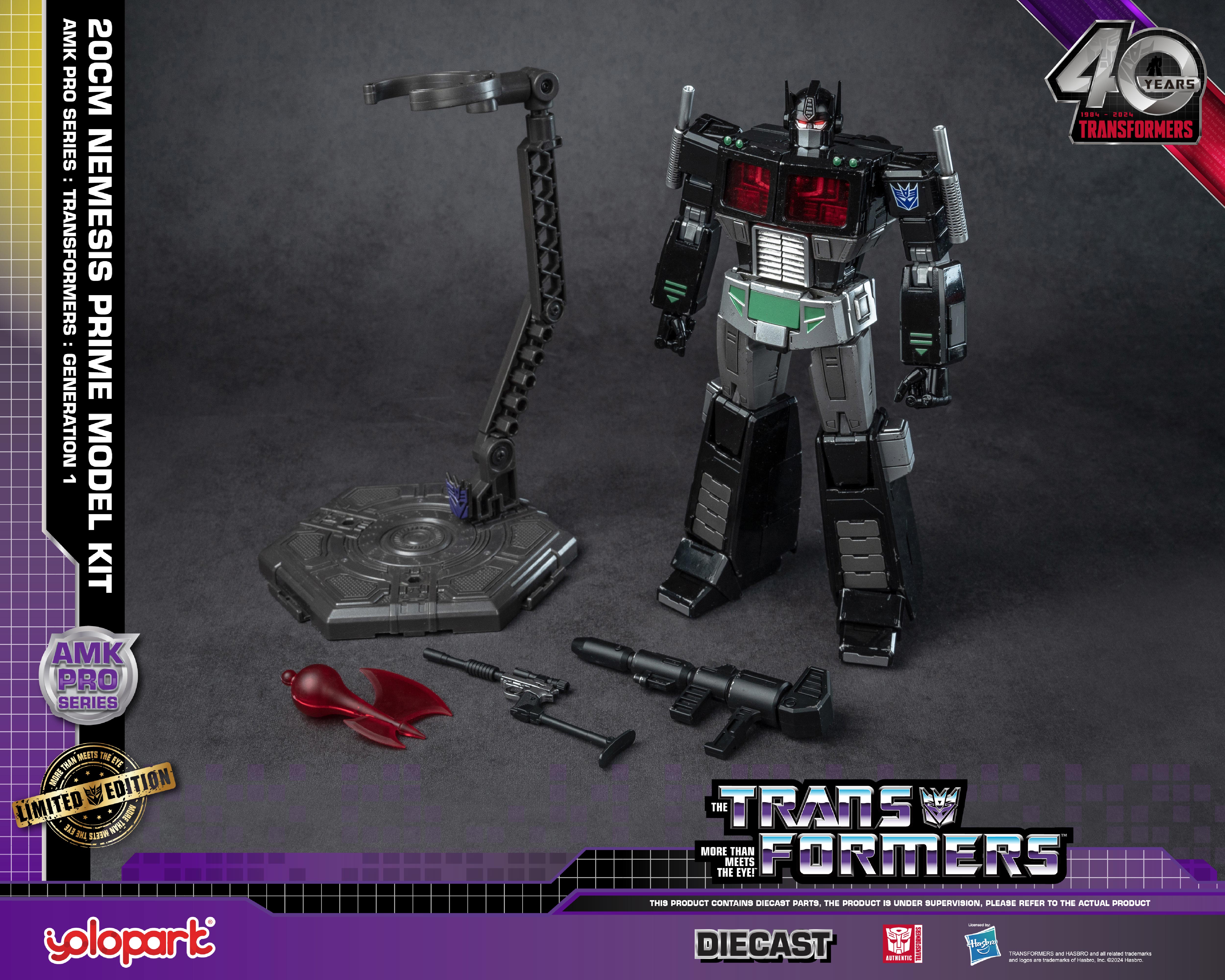Transformers: Generation 1 - 20cm Nemesis Prime Model Kit - AMK PRO Series